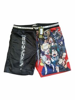Primitive x My Hero Academia Blocked Mesh Shorts Large, NWT